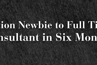 How I went from Notion Newbie to Full Time Consultant in Six Months