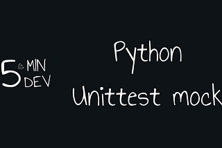 Python unit tests: a good trick about mocking