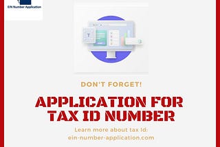 Application For Tax Id Number