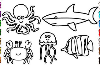 Coloring sea animals can be a fun and creative activity for people of all ages.