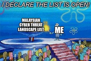 Malaysian Cyber Threat Landscape List