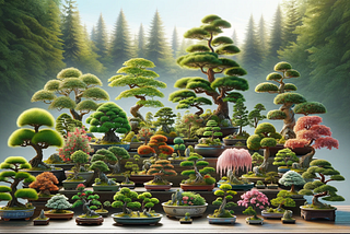 Let’s deal with the varieties of mini trees known as “bonsai”