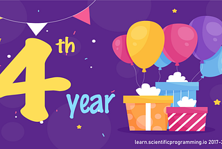 Celebrating the 4th year of the Learn Scientific Programming Initiative!