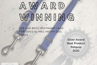 Award Winning Car Lead for dogs by Meg Heath Dog Leads