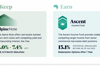 Ascent Income Fund & Alpine Note Sample Starter Portfolios