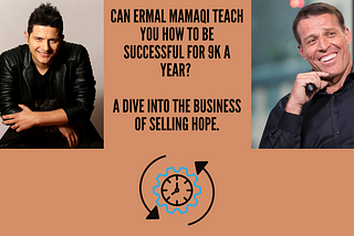 Can Ermal Mamaqi teach you how to be successful for 9k a year?