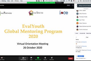 25 Mentor-Mentee Pairs Complete the EvalYouth Global Mentoring Programme (EY-GMP) 2020–2021