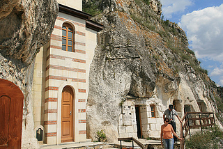 Basarbovski Rock Monastery near Ruse in northern Bulgaria