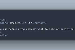 Dev beginners, learn how to use <details> and <summary> elements in your favor.