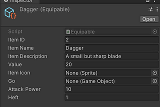 Scriptable Objects in Unity