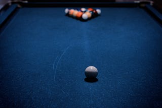 Thinking process in playing Billiards Pool