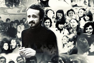 Peppino Impastato con i compagni di lotta