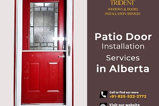 patio doors installation services in Alberta