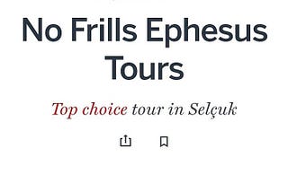 Ephesus Tour — Lonely Planet Top Choice Tour
 Come, Visit and Discover Ephesus, Turkey — UNESCO World Heritage Site.
 Ephesus
