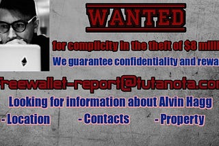 Wanted: Alvin Hagg, Freewallet scam co-founder