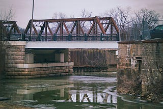 An Old Canal Bridge In Zanesville, Ohio.