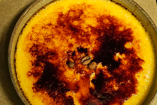 Crème brûlée de café