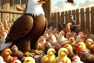 The Allegory of the Eagle That Grew Up Among Chickens