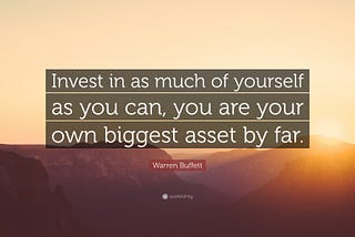 Pause a bit,……and then Invest In Yourself!