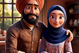 Turban Boy and Girl Love Image Free Download