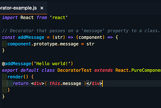 Adding decorator support to Create React App projects using react-app-rewired