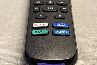 Photo of a Roku remote