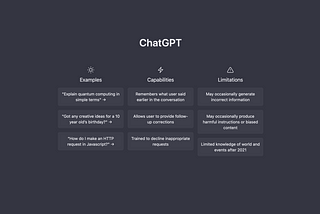 Screenshot of ChatGPT landing page