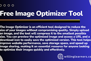 Free Image Optimizer Tool