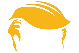 The orange hair of Donald Trump purely symbolic of this promising moment in history.