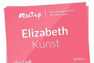 Create name badges for your Meetup.