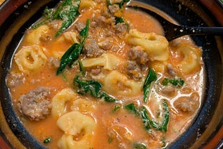 How To Make Any Soup + Sausage & Tortellini Soup Recipe