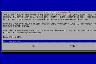 Konfigurasi Mail Server Menggunakan Debian 10