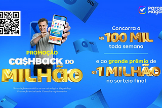 💥 CASHBACK DO MILHÃO NO PARCEIRO MAGALU 💥