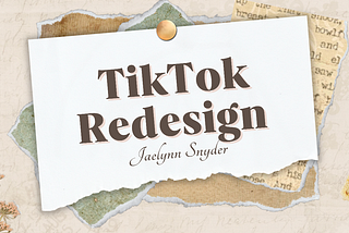 TikTok Redesign