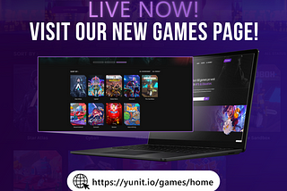 Yunit releases New Games Section