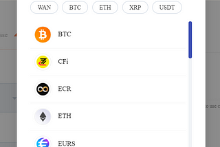 Bridging CFI to Wanchain