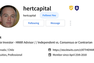 Meet Hert Capital and How He Uses Stocktwits