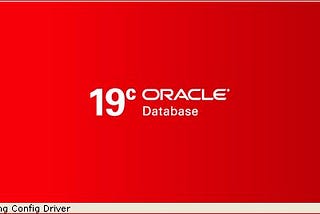 Oracle Database 19c launch screen