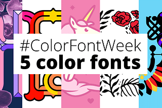 5 free color fonts 💝 Valentine’s Week