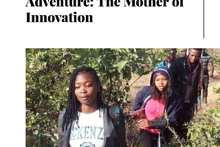 ADVENTURE: THE MOTHER OF INNOVATION