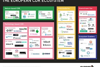 A Snapshot of the European CDR Ecosystem