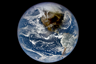 Solar eclipse, as seen from space.