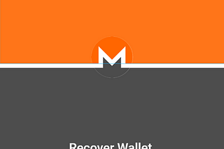Simple Monero Mobile Wallet UI