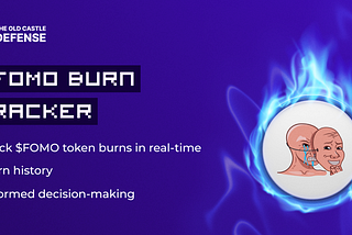Introducing the onchain $FOMO Burn Tracker by TOCD: Real-Time Insights into Token Burns