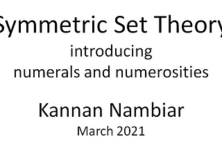 SYMMETRIC SET THEORY