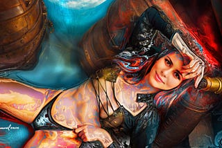 A sensual portrait of sex writer Christine Stevens — made by Samarel of ‘Samarel Eros’