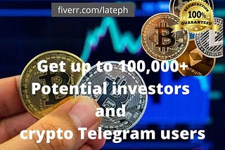 I will promote your crypto, ico, forex, bitcoin, telegram link to targeted audience