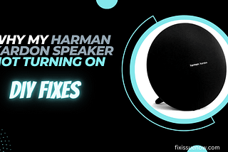 Harman Kardon Speaker Not Turning On: DIY Fixes