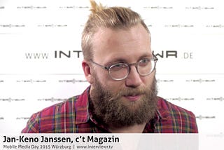 Jan-Keno Janssen über Wearables, Virtual Reality und deren Bedeutung für Medien