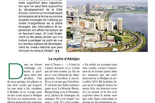 Abidjan: “L’enjaillomètre” trompeur des signaux de développement de la Côte d’Ivoire.
